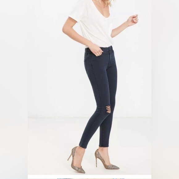 Mother | High Waisted Looker Blow Out Denim Jeans Size 26/4 Classic Grunge - Picture 1 of 15